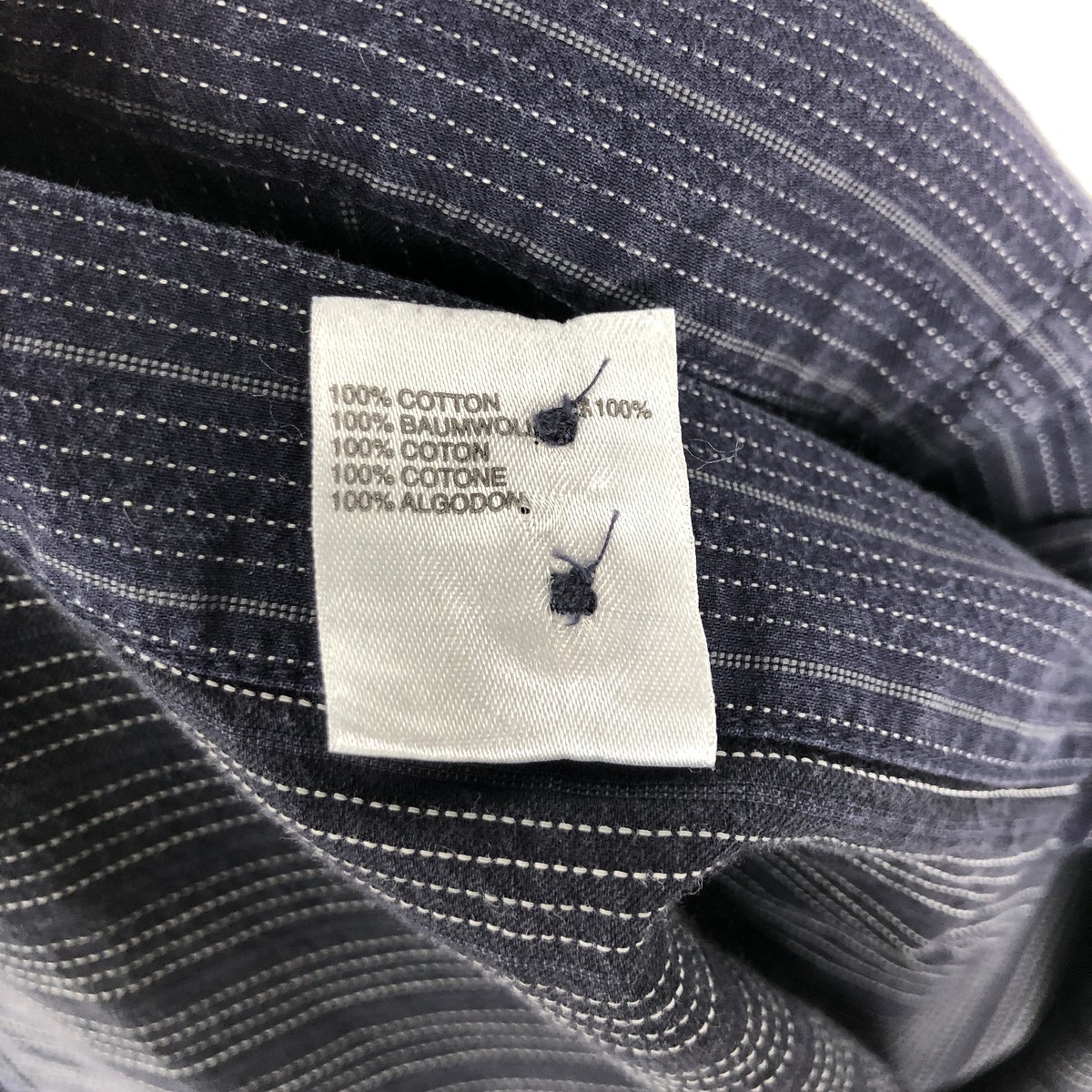 Aquascutum/アクアスキュータム 長袖 ボタンダウンストライプシャツ