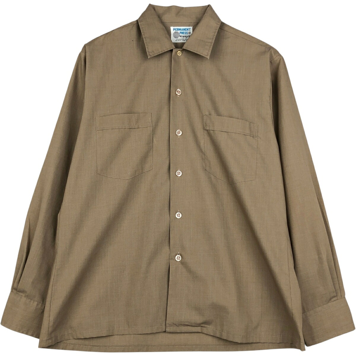 Voyager PERMANENT PRESS 長袖 ポリコットンシャツ