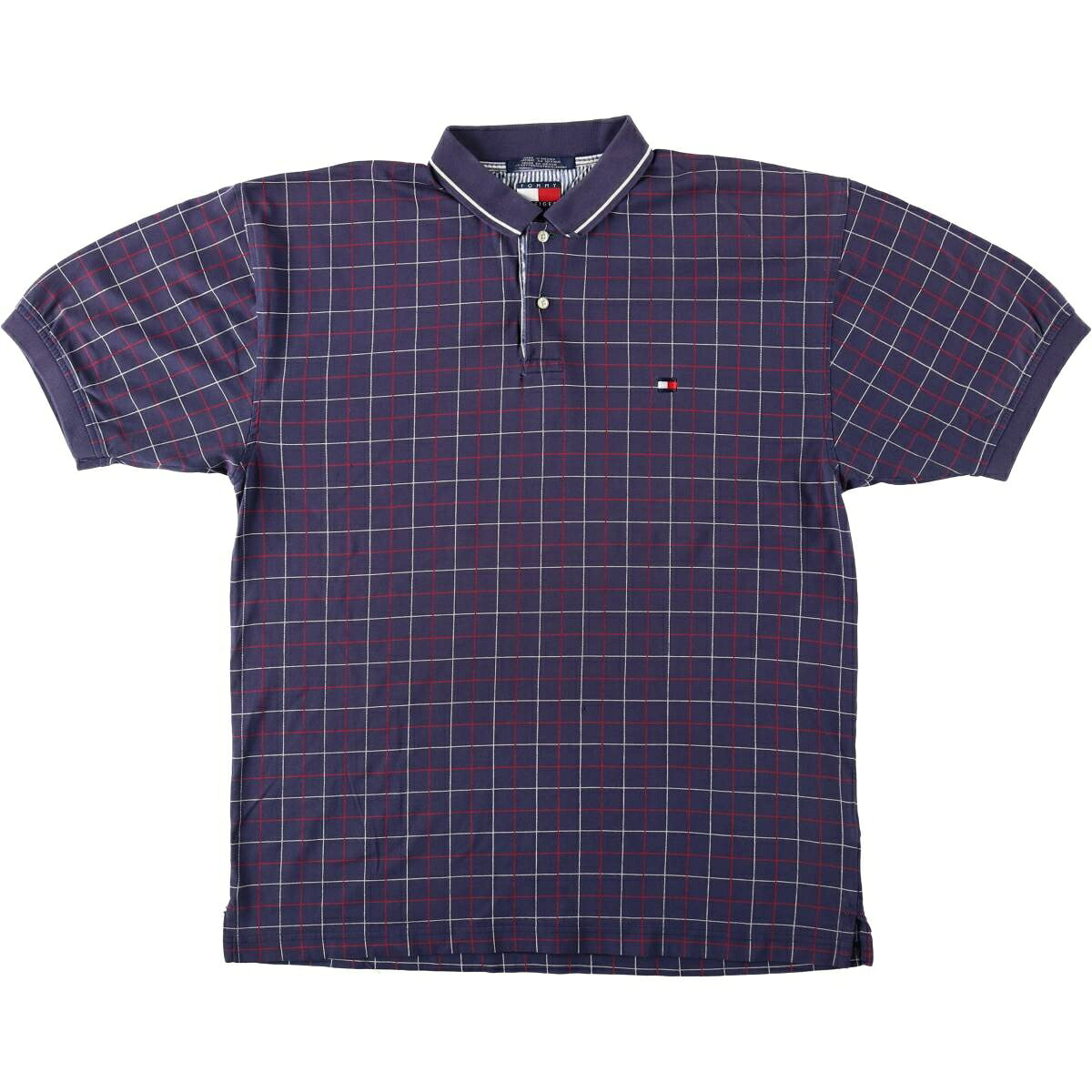 TOMMY HILFIGER/トミーヒルフィガー 半袖 チェック ポロシャツ