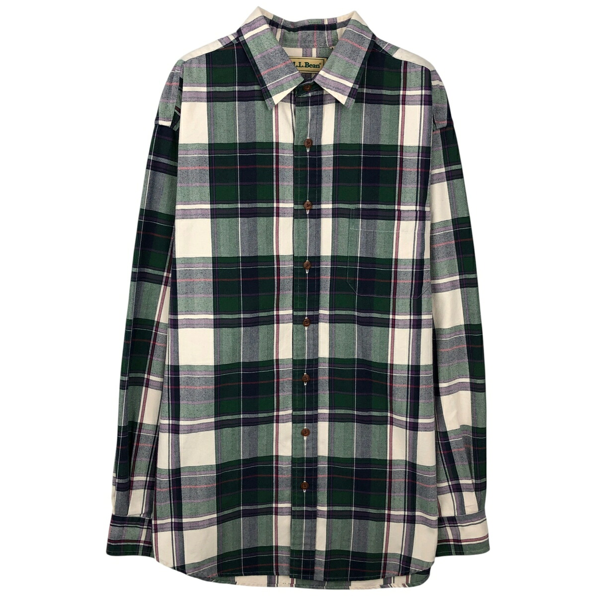 L.L.Bean/エルエルビーン 長袖 コットンチェックシャツ