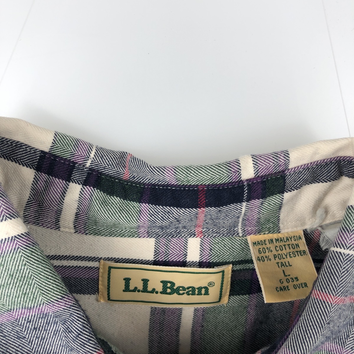 L.L.Bean/エルエルビーン 長袖 コットンチェックシャツ