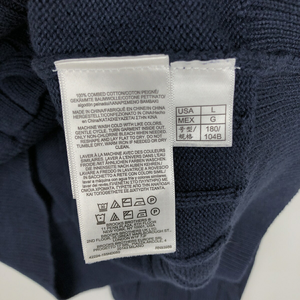 Brooks Brothers/ブルックスブラザーズ コットンニットセーター
