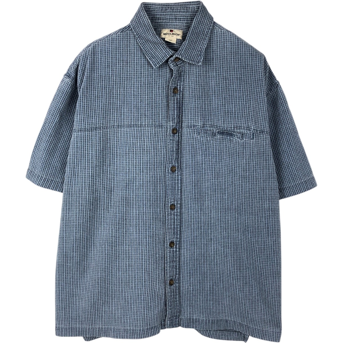 WOOLRICH/ウールリッチ 半袖 コットン チェックシャツ