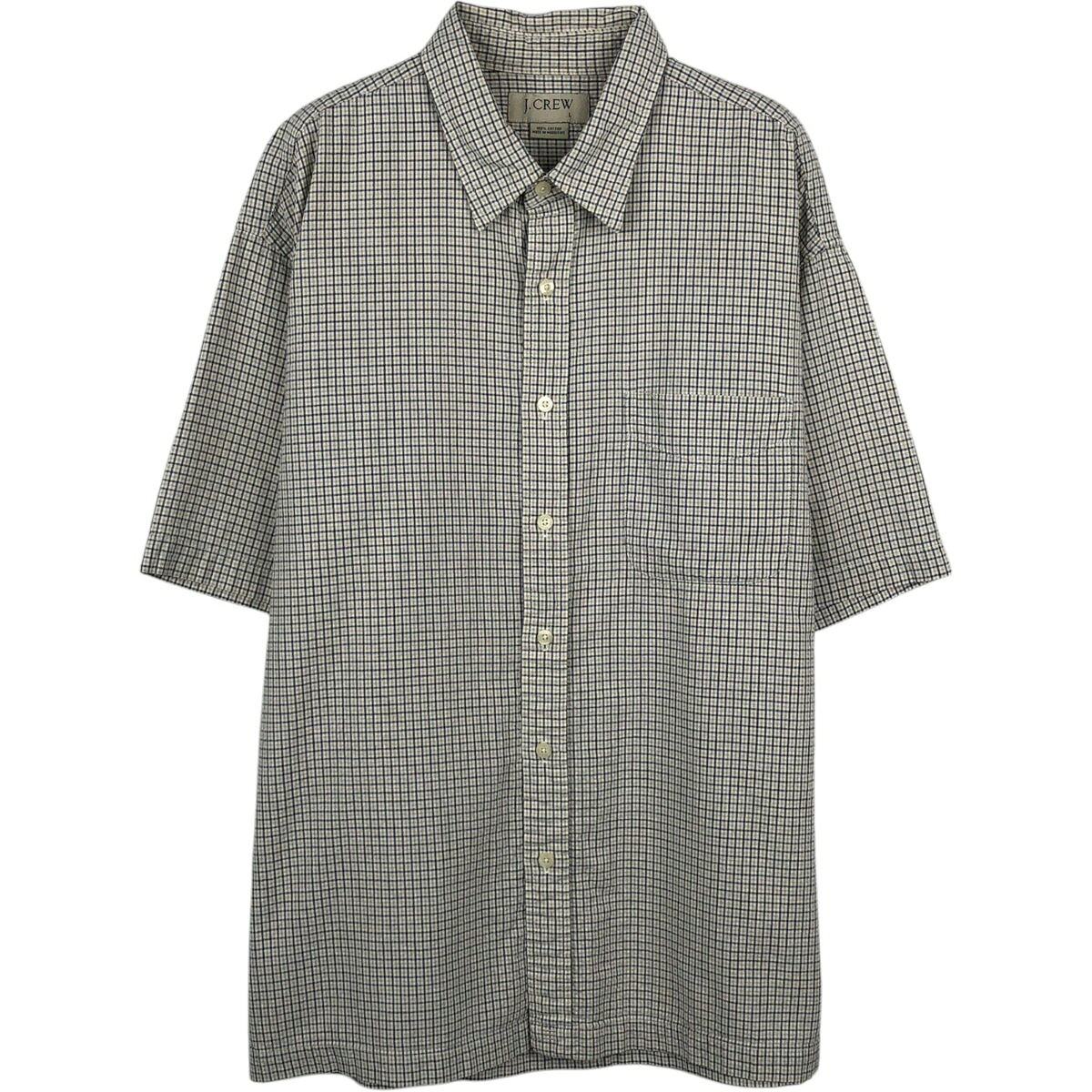 J.Crew/ジェイクルー 半袖 コットン チェックシャツ