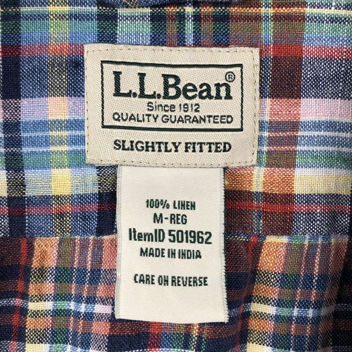 L.L.Bean/エルエルビーン 半袖 リネンシャツ