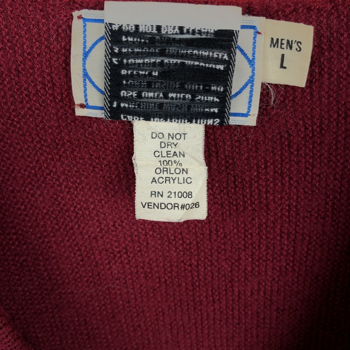 古着 70～80年代 ラコステ LACOSTE IZOD Vネック アクリルニットセーター メンズL相当 ヴィンテージ /eaa654404 【中古】 【260802】