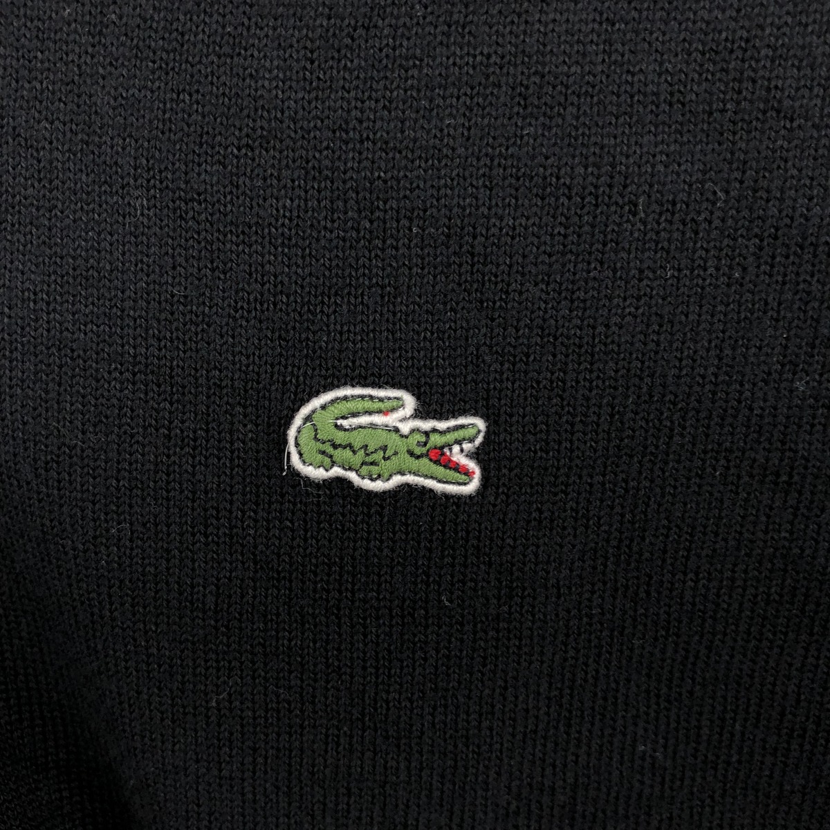 LACOSTE/ラコステ フランス企画 Vネック コットンニットセーター