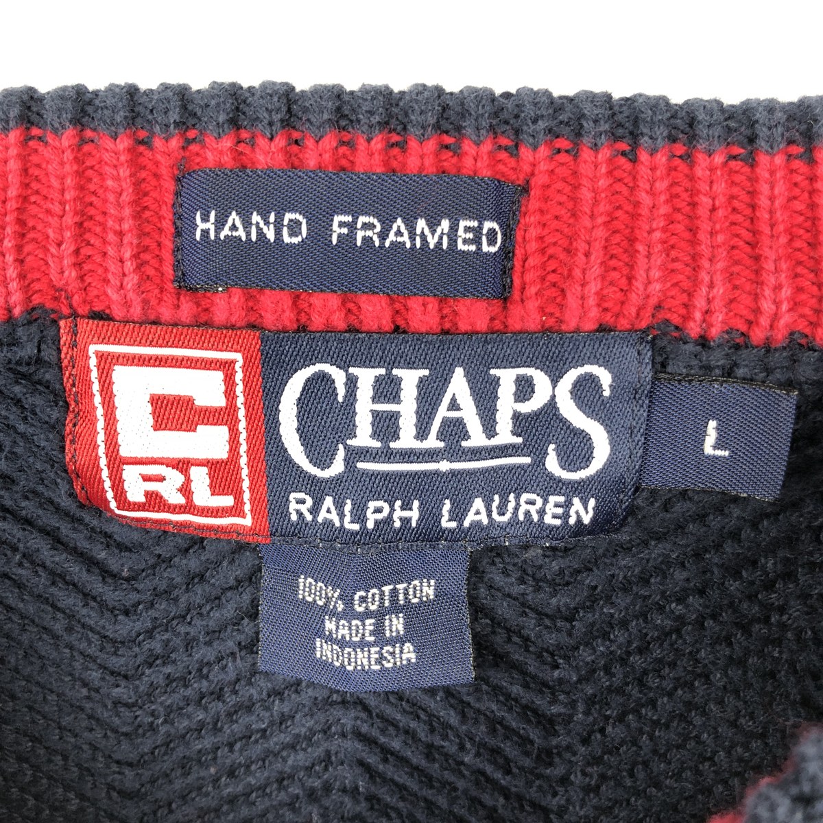 Ralph Lauren/ラルフローレン CHAPS チャップス コットンニットセーター