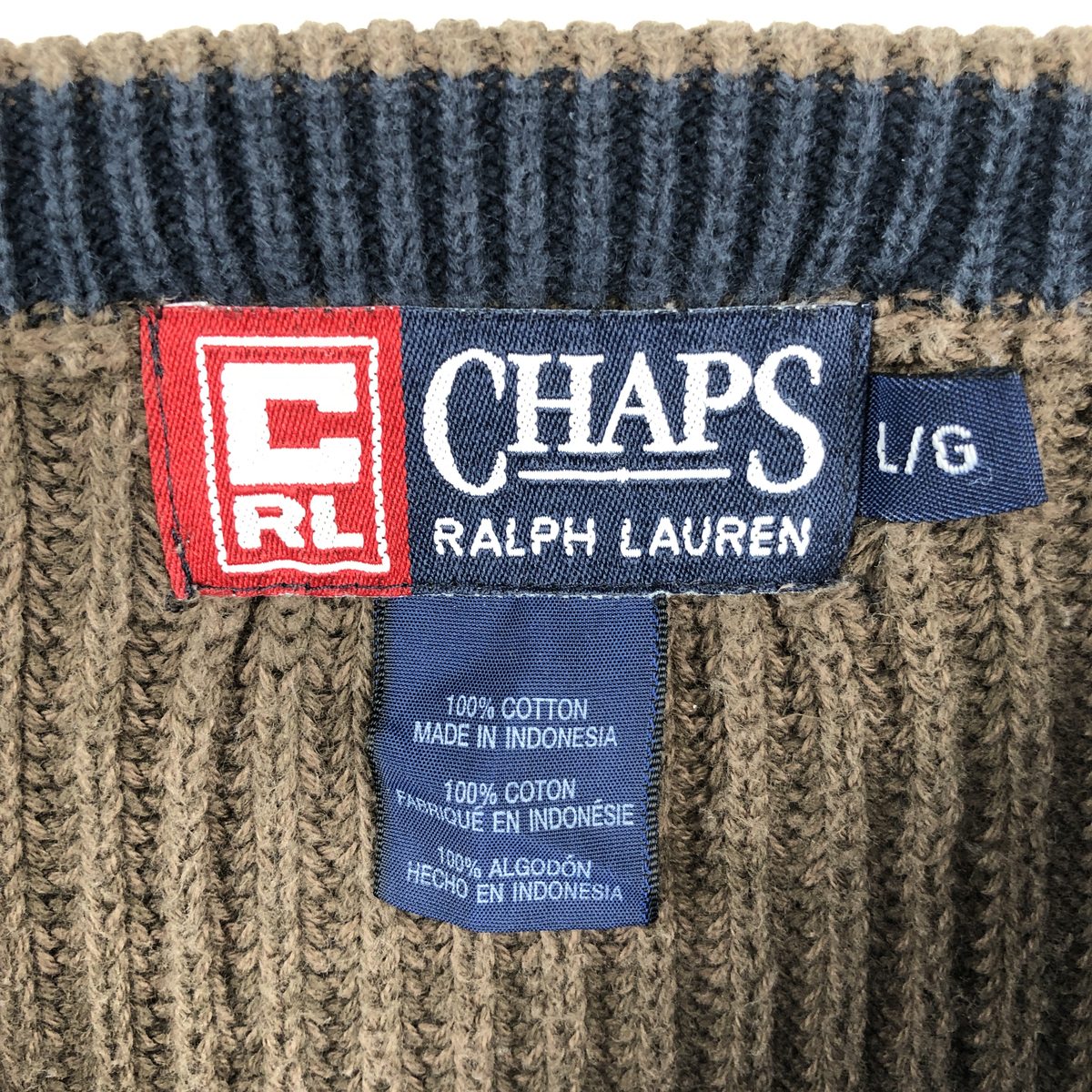 Ralph Lauren/ラルフローレン CHAPS チャップス コットンニットセーター