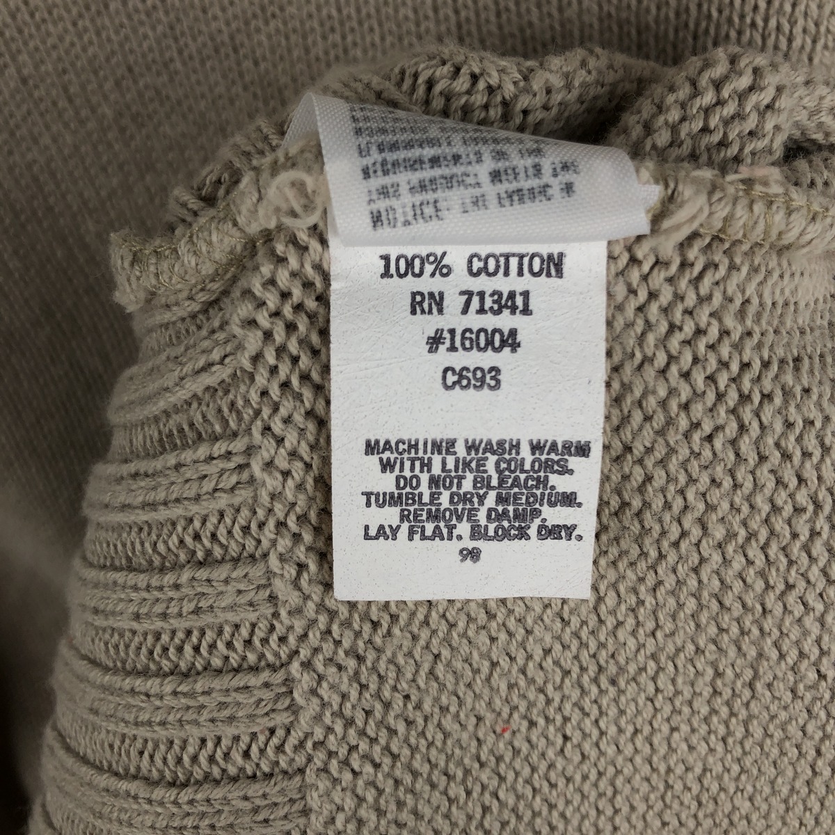 L.L.Bean/エルエルビーン タートルネック コットンニットセーター