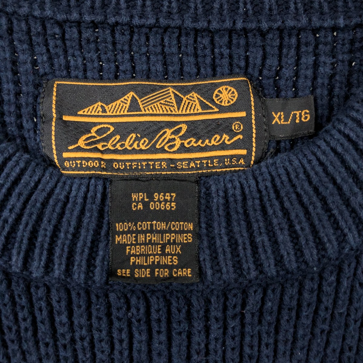 Eddie Bauer/エディーバウアー 黒タグ コットンニットセーター