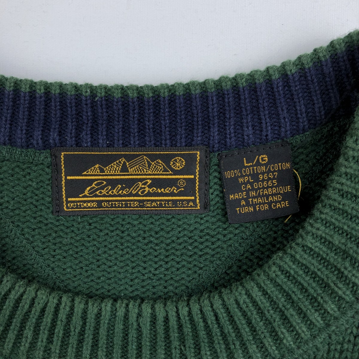 Eddie Bauer/エディーバウアー 黒タグ コットンニットセーター