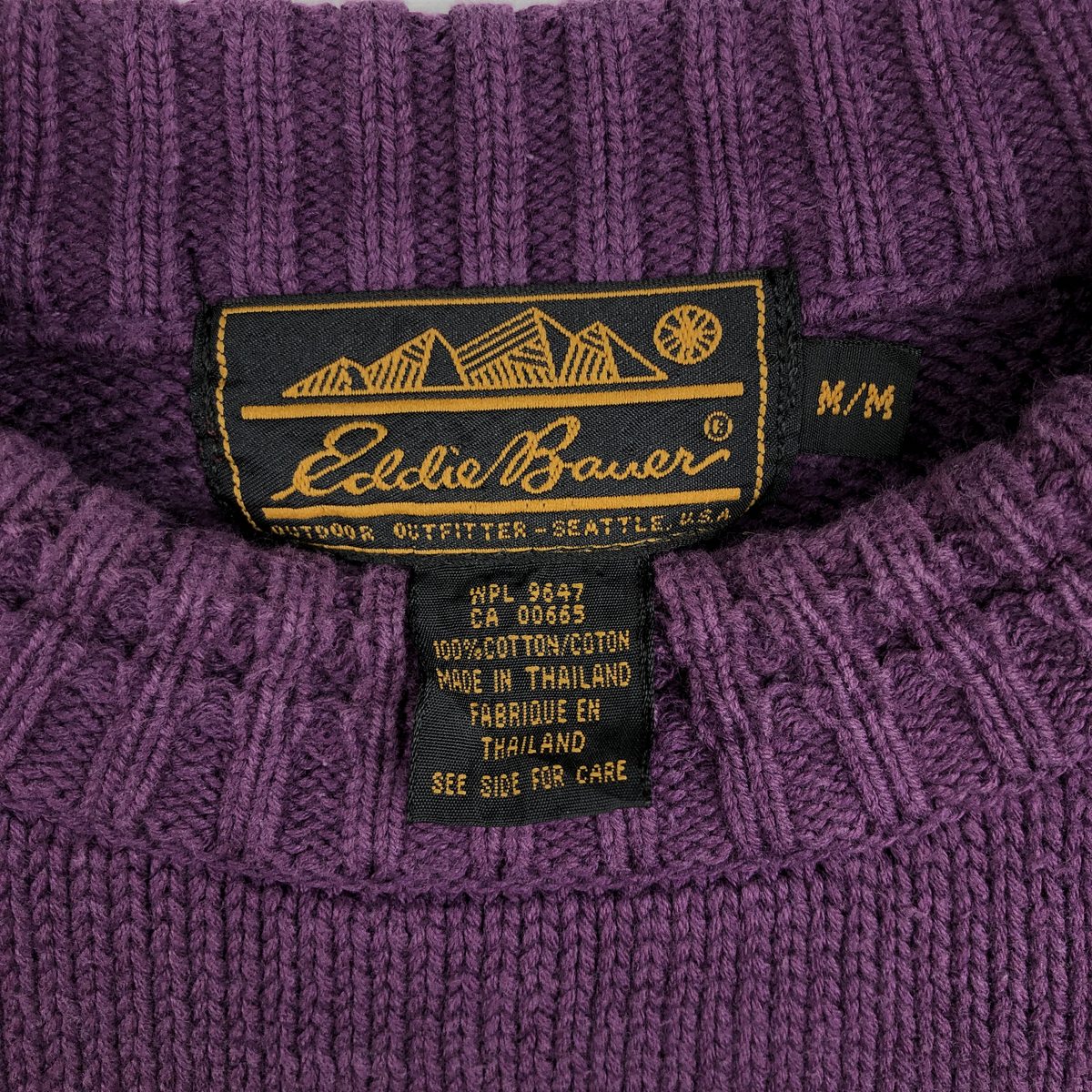 Eddie Bauer/エディーバウアー 黒タグ コットンニットセーター
