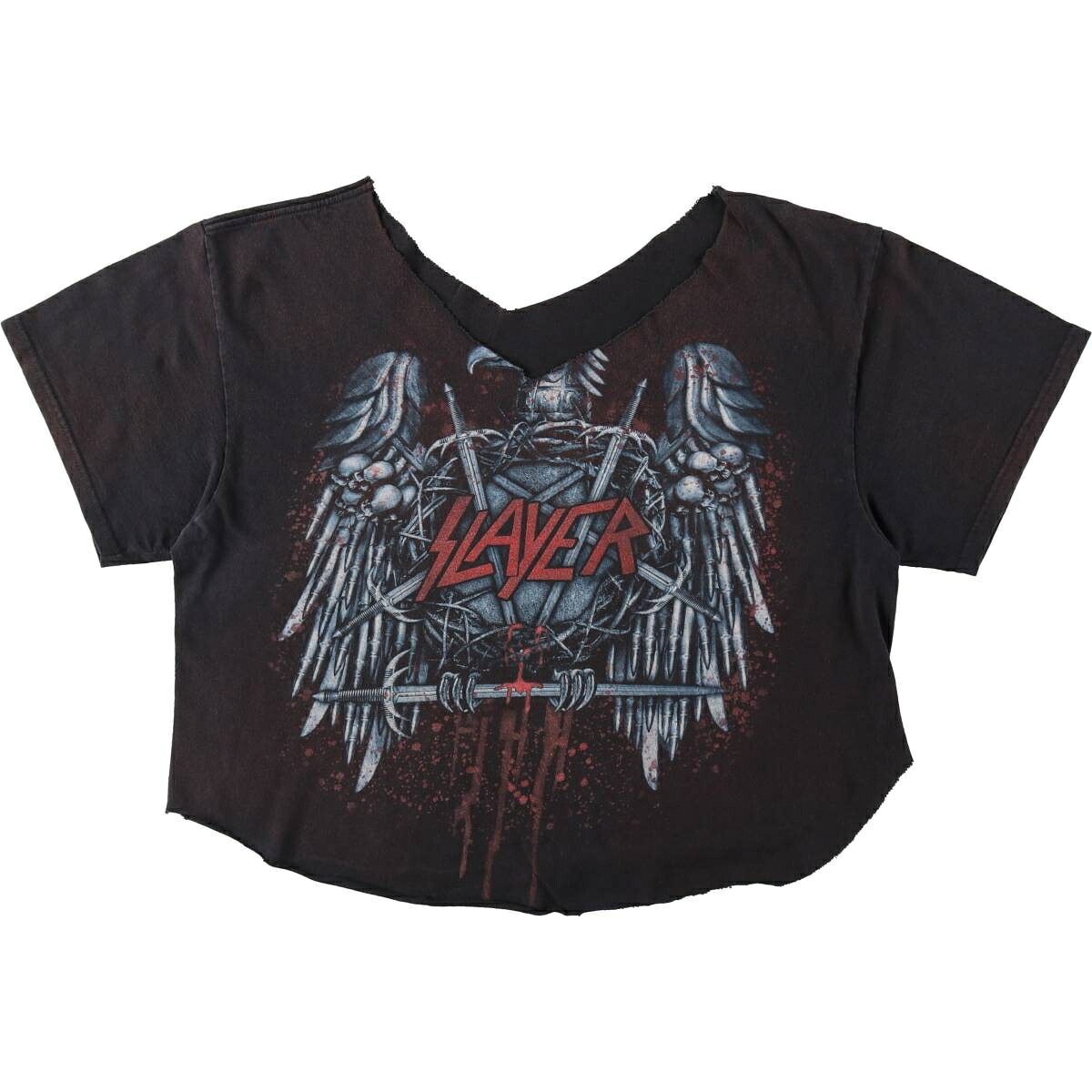 SLAYER スレイヤー カットオフ バンドTシャツ バンT