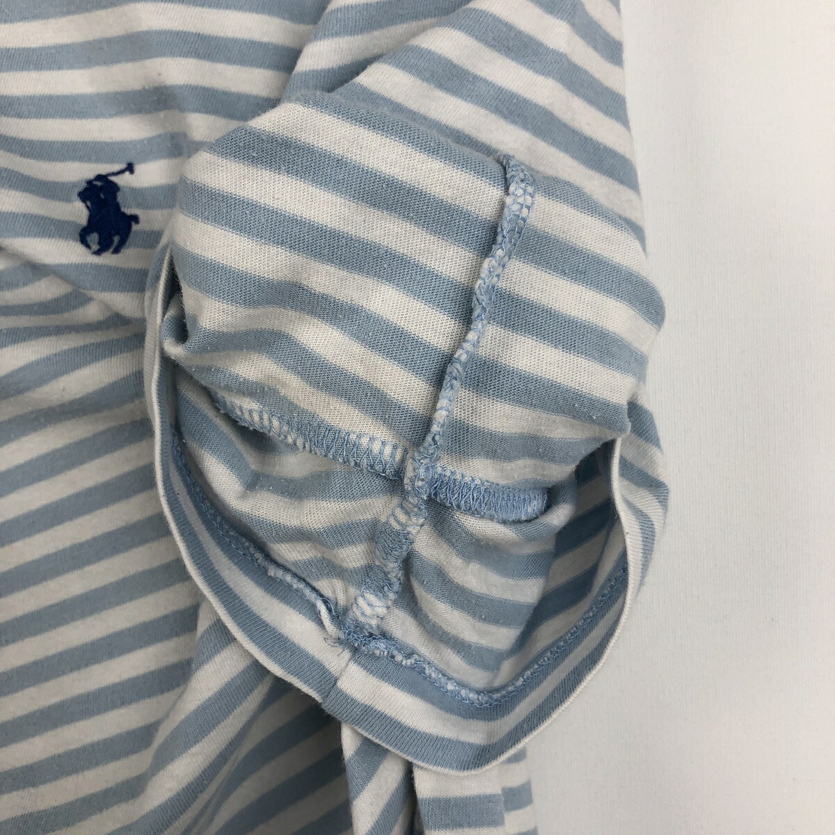 古着 ラルフローレン Ralph Lauren POLO RALPH LAUREN CUSTOM FIT ボーダー柄 半袖 ボーダーTシャツ レディースM相当 /eaa655094 【中古】 【260815】