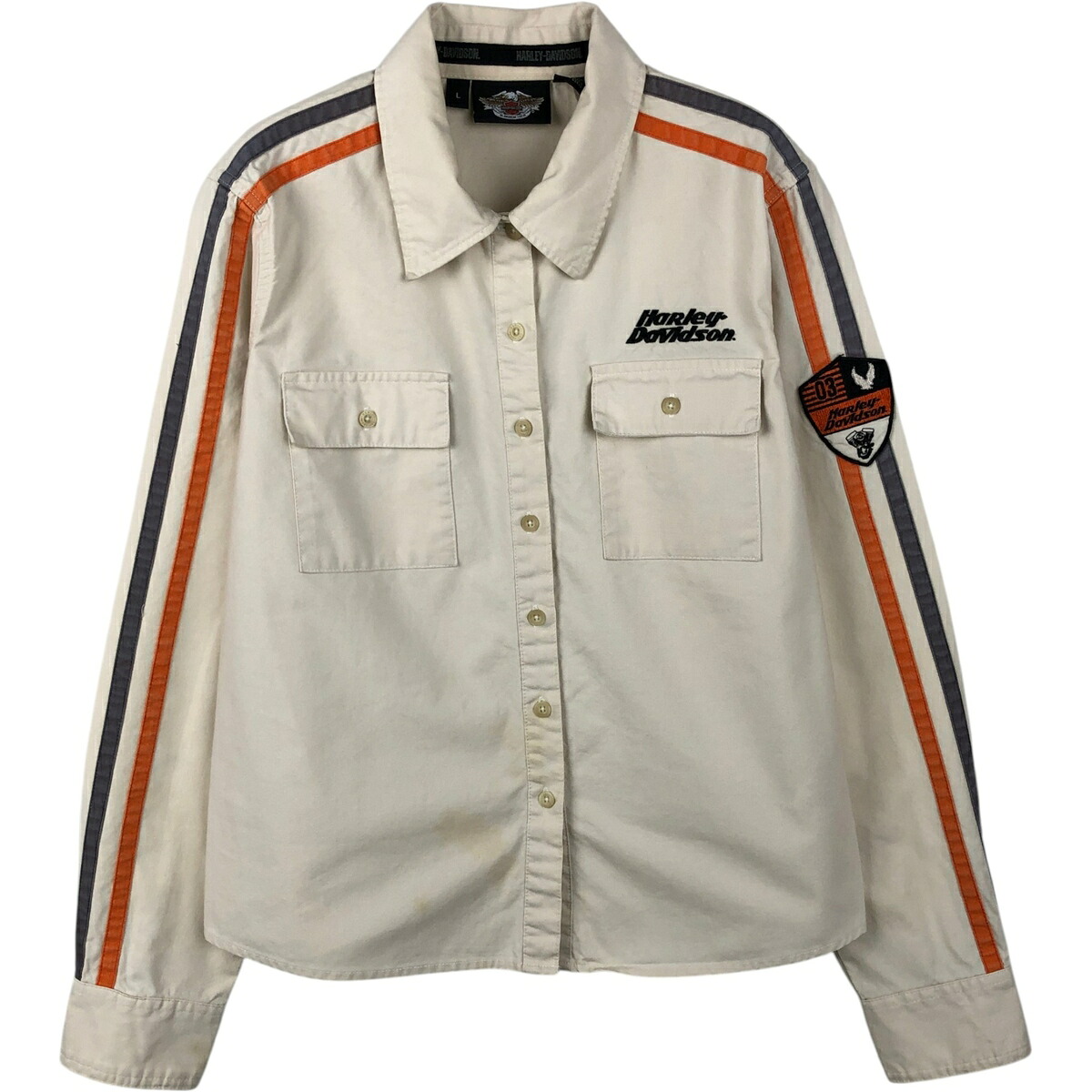 Harley-Davidson/ハーレーダビッドソン 長袖 コットンシャツ