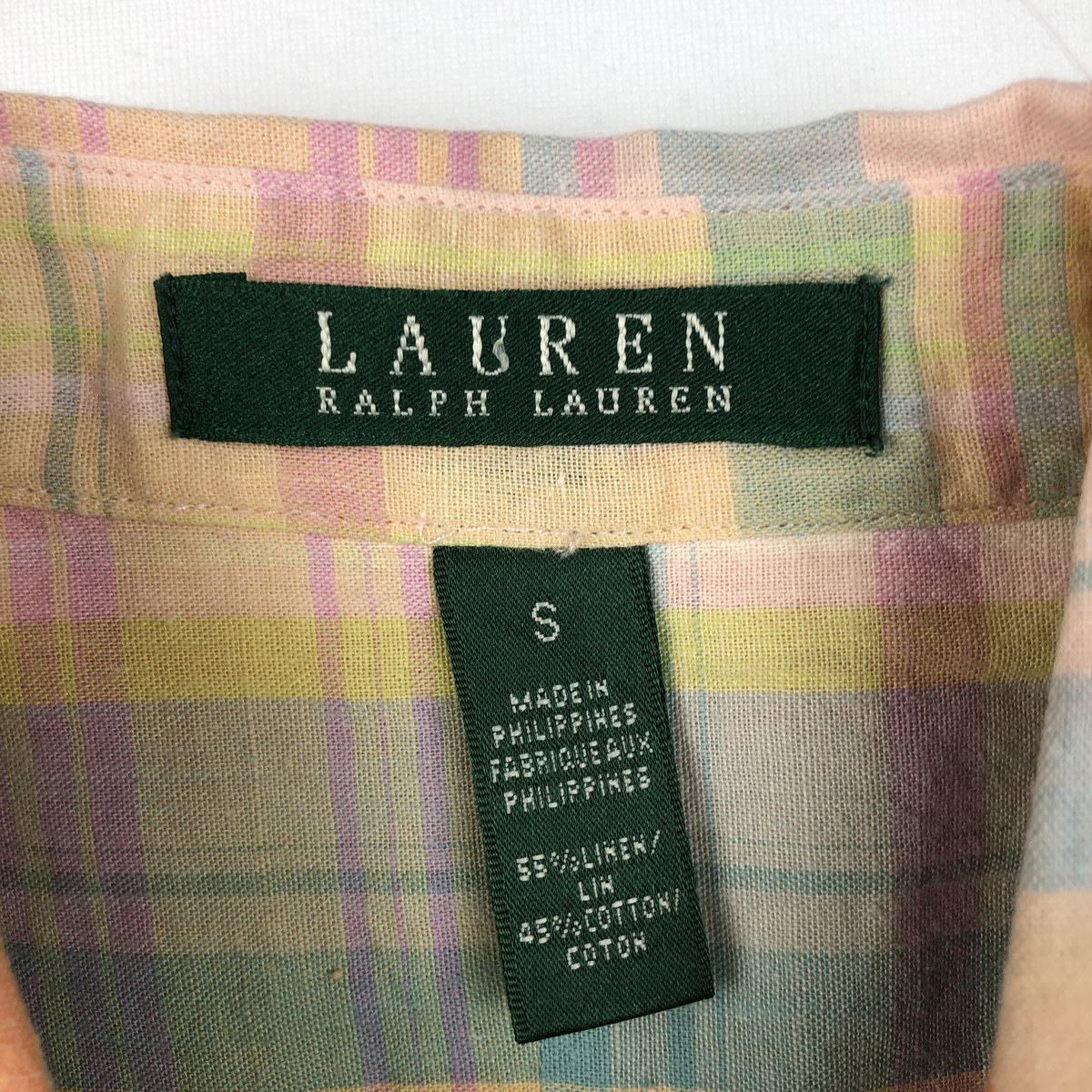 Ralph Lauren/ラルフローレン LAUREN ローレン 長袖 リネンシャツ