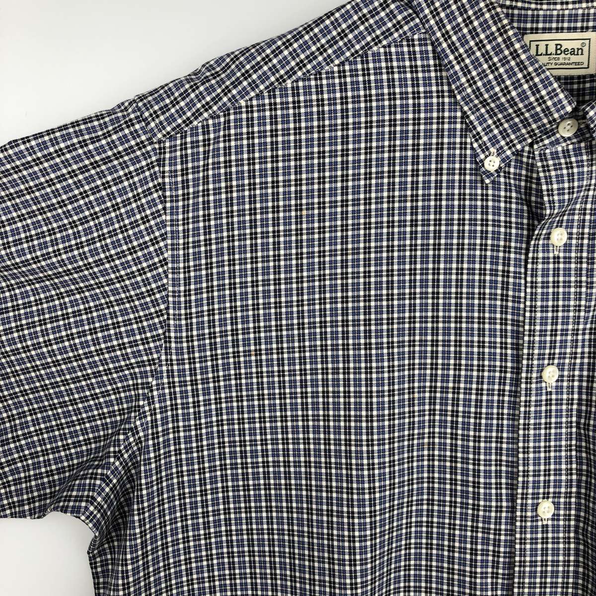 L.L.Bean/エルエルビーン 半袖 ボタンダウン チェックシャツ