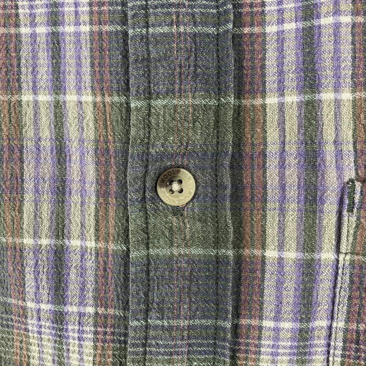 WOOLRICH/ウールリッチ 半袖 ボタンダウン チェックシャツ