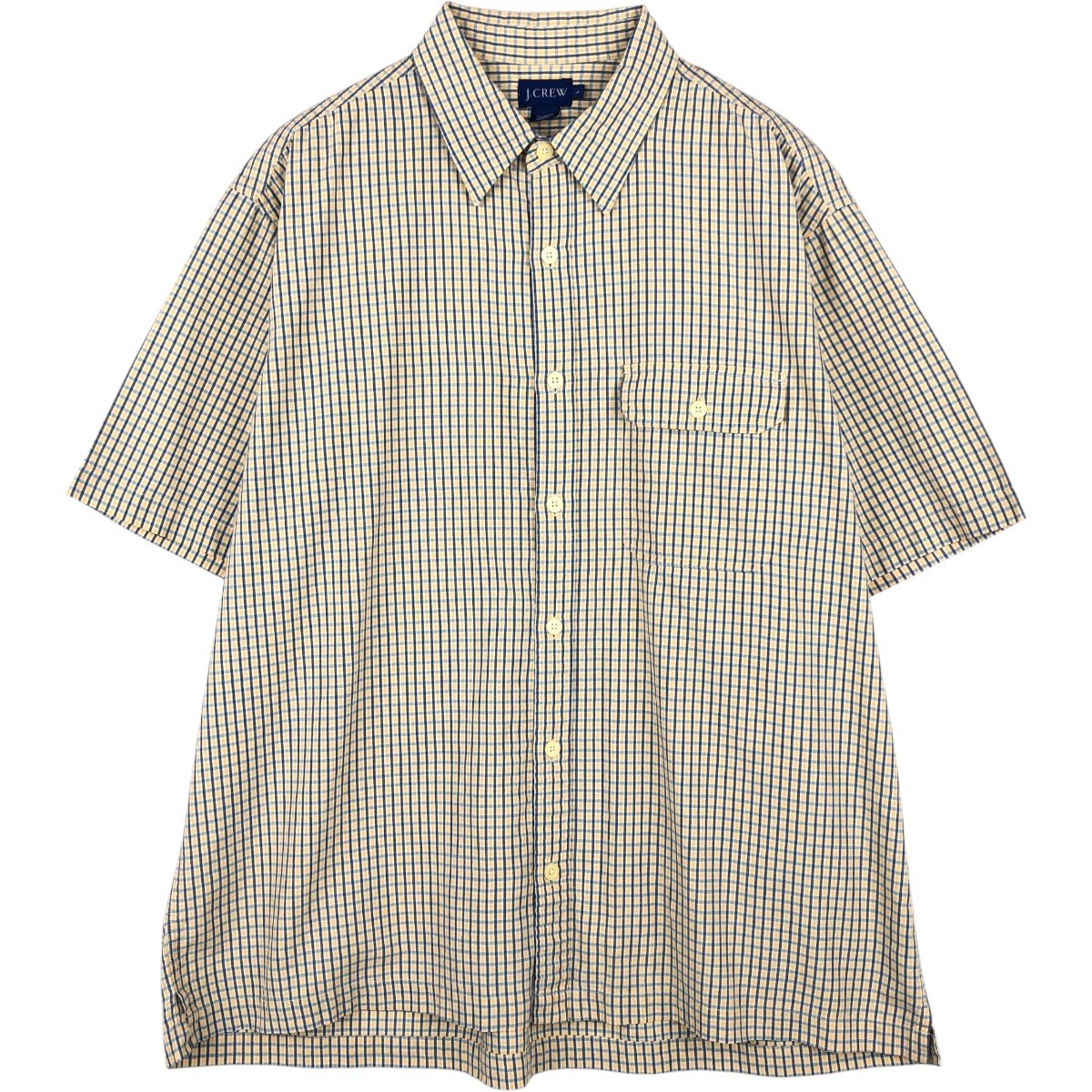 J.Crew/ジェイクルー 半袖 コットン チェックシャツ