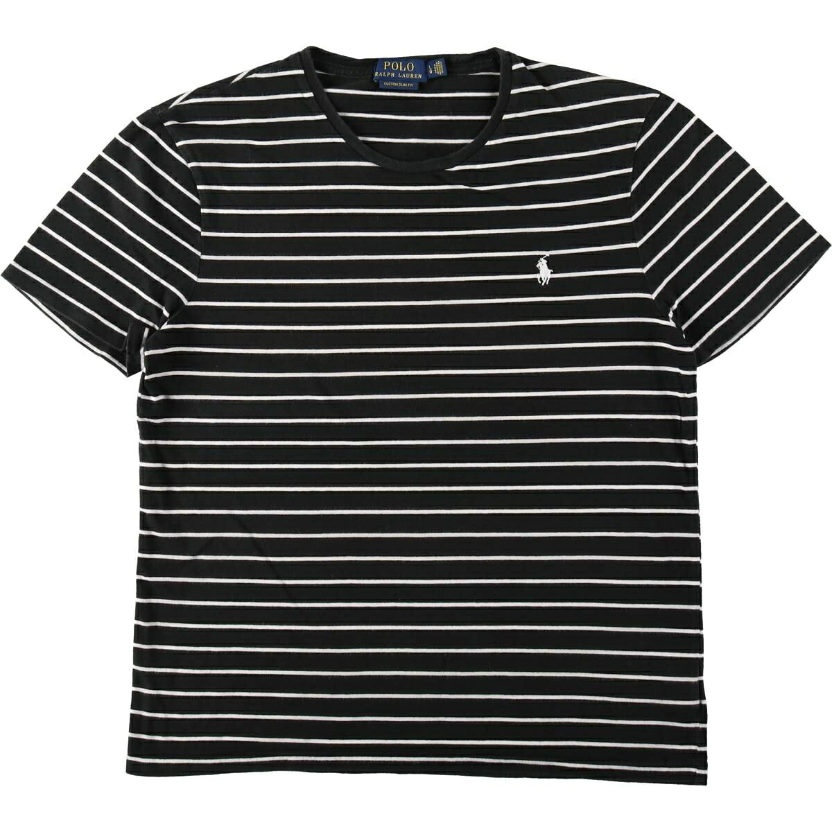Ralph Lauren/ラルフローレン POLO RALPH LAUREN CUSTOM SLIM FIT 半袖 ボーダーTシャツ