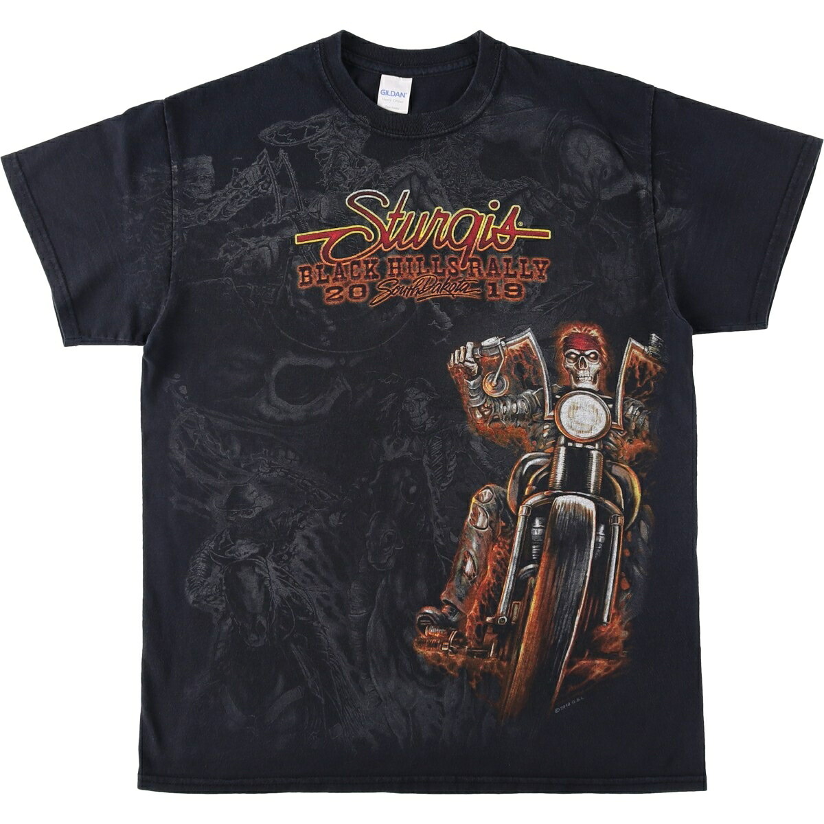 GILDAN/ギルダン Heavy Cotton モーターサイクル バイクTシャツ