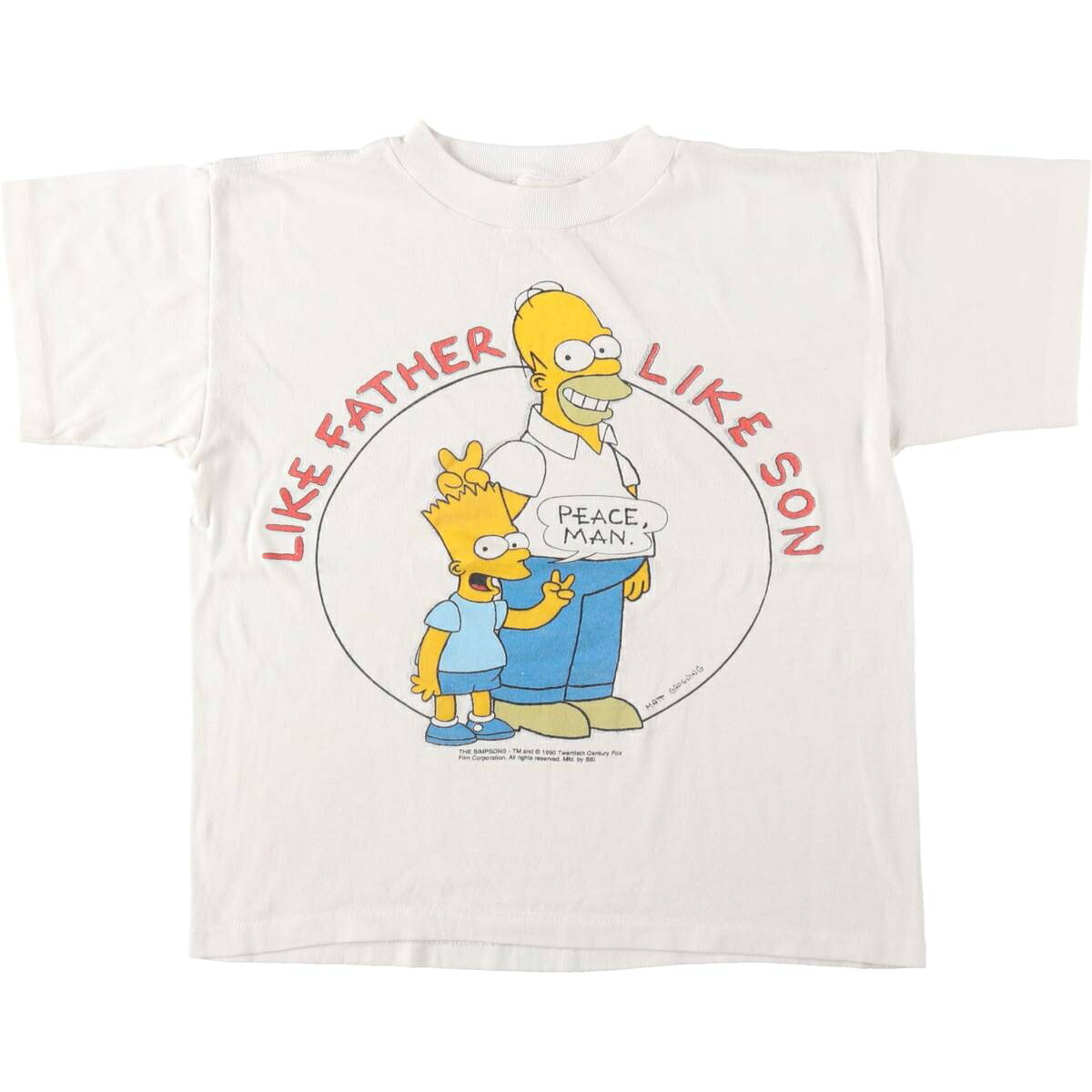 SSI THE SIMPSONS シンプソンズ キャラクタープリントTシャツ