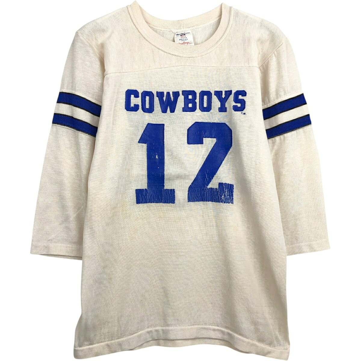 RAWLINGS/ローリングス NFL DALLAS COWBOYS ダラスカウボーイズ フットボール七分袖Tシャツ