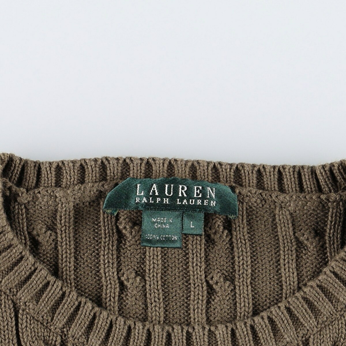 Ralph Lauren/ラルフローレン LAUREN ローレン コットンニットセーター