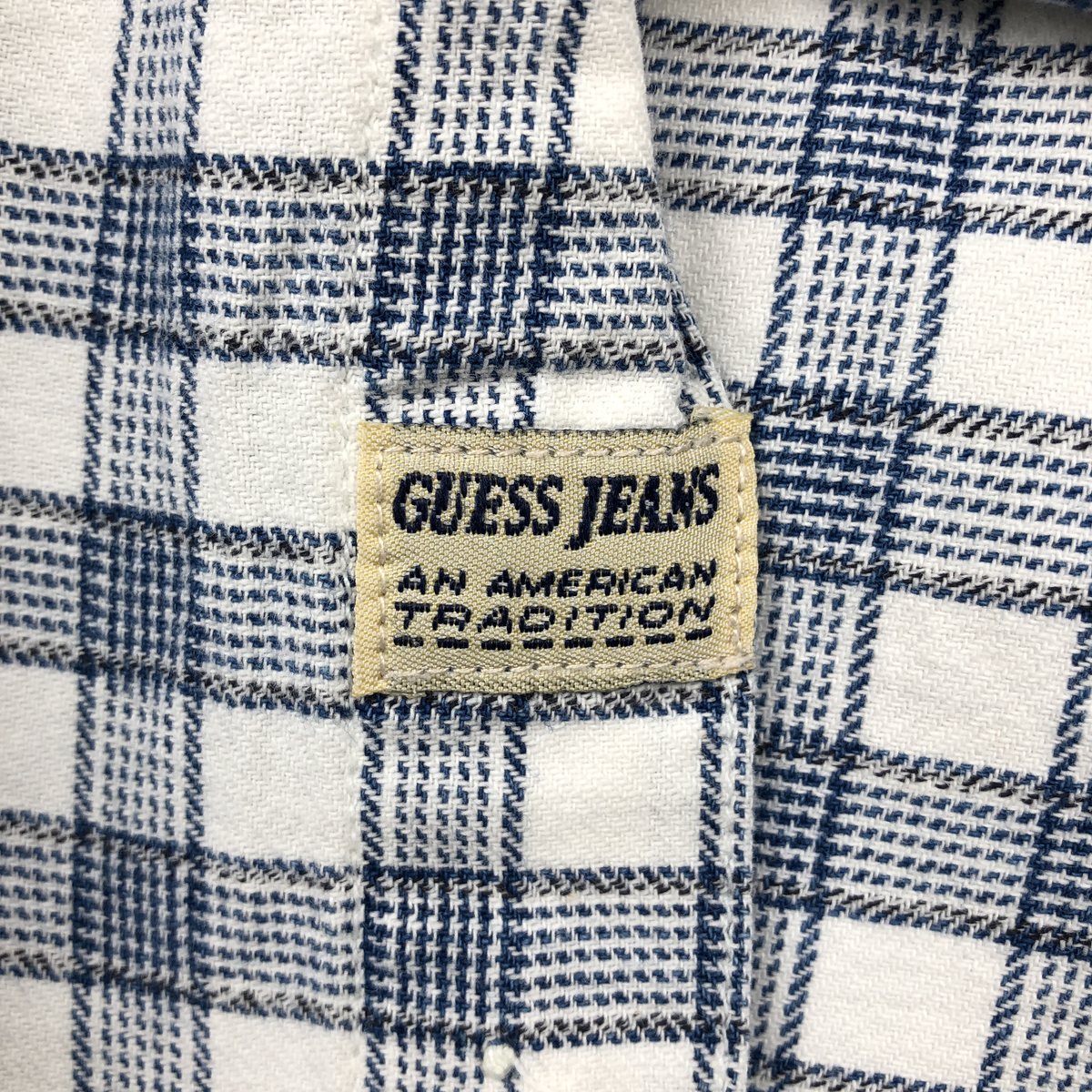 Guess/ゲス JEANS 半袖 コットン チェックシャツ