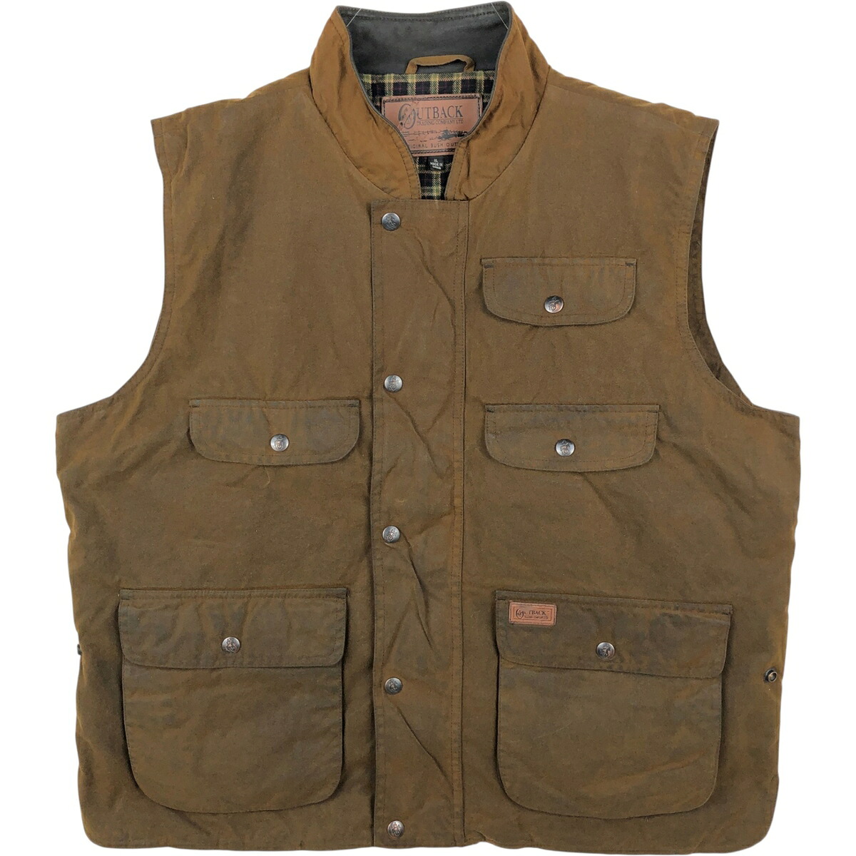 OUTBACK ワックスコットン オイルドベスト
