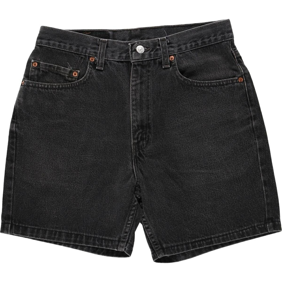 Levi's/リーバイス 505 REGULAR FIT ブラックデニムショーツ ショートパンツ