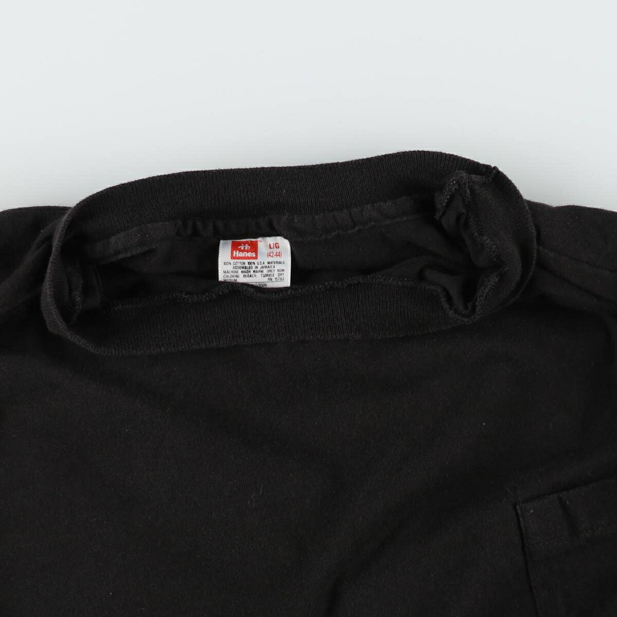 Hanes/ヘインズ 無地ポケットTシャツ