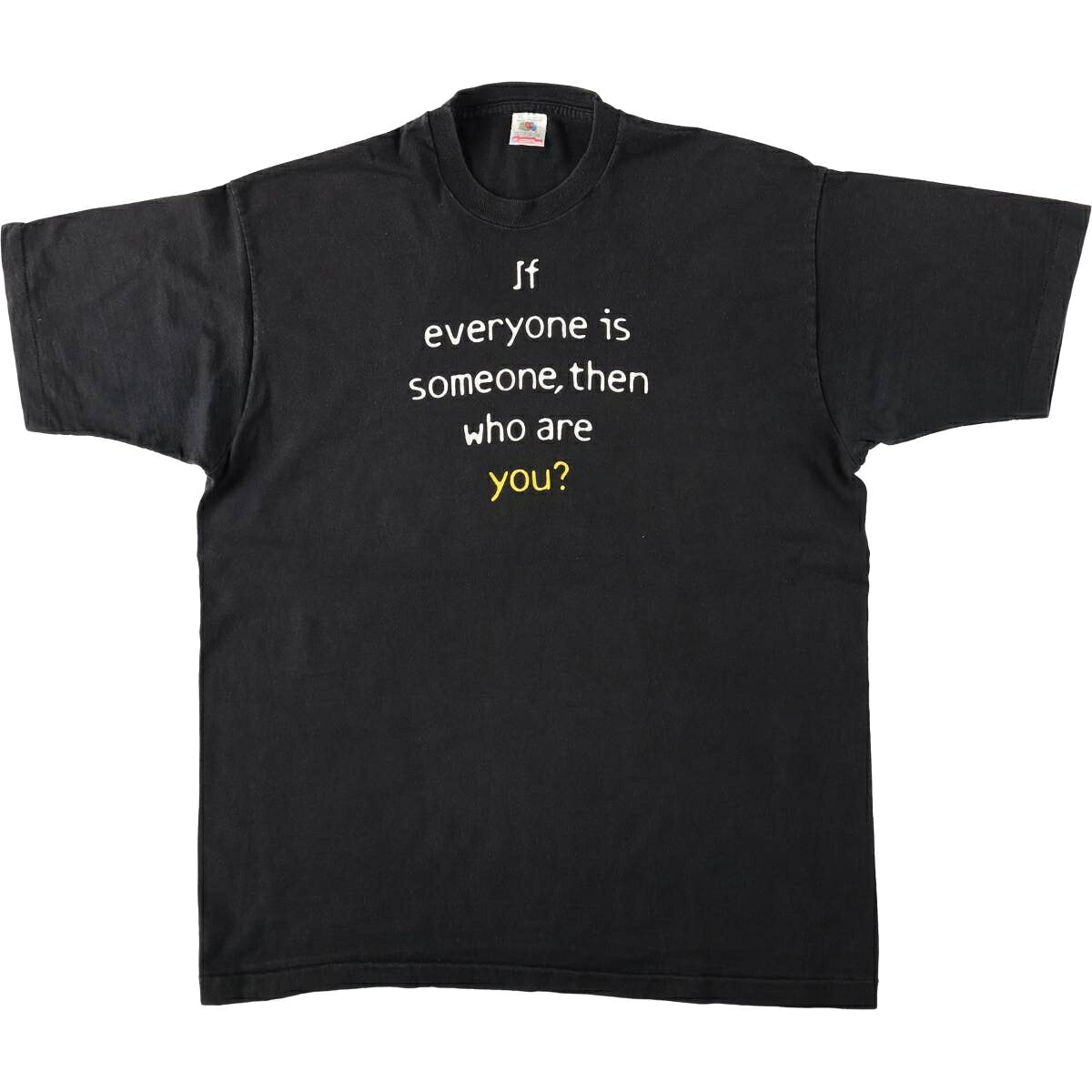 FRUIT OF THE LOOM/フルーツオブザルーム メッセージプリントTシャツ