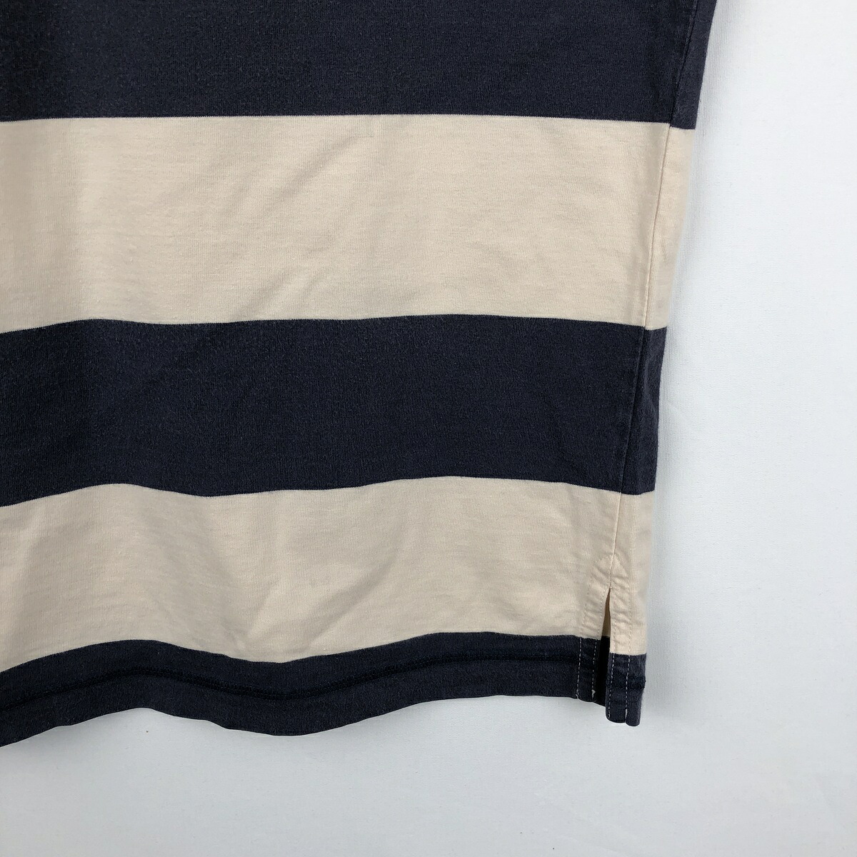 LANDS'END/ランズエンド 半袖 ボーダー ポロシャツ