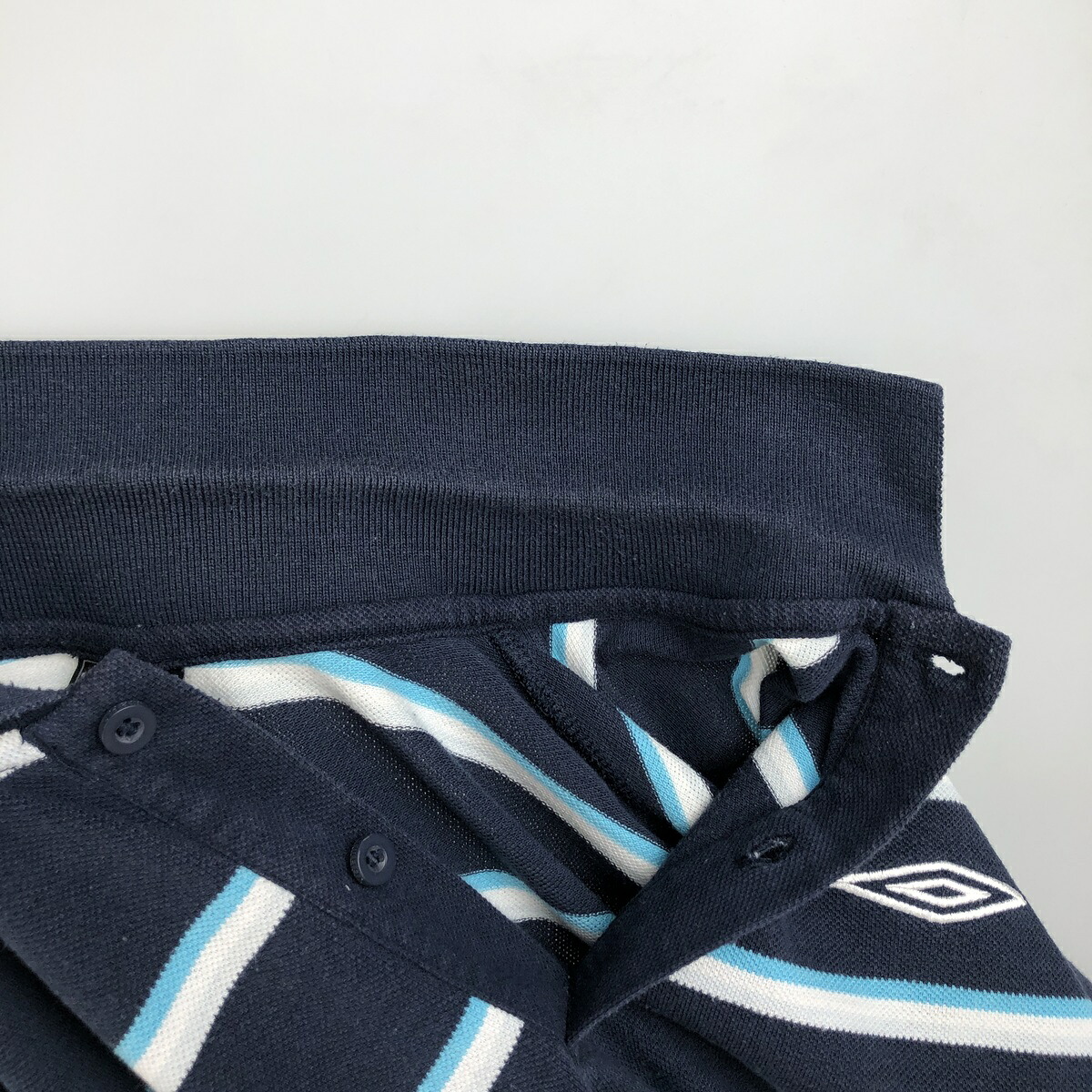 UMBRO/アンブロ 半袖 ボーダー ポロシャツ