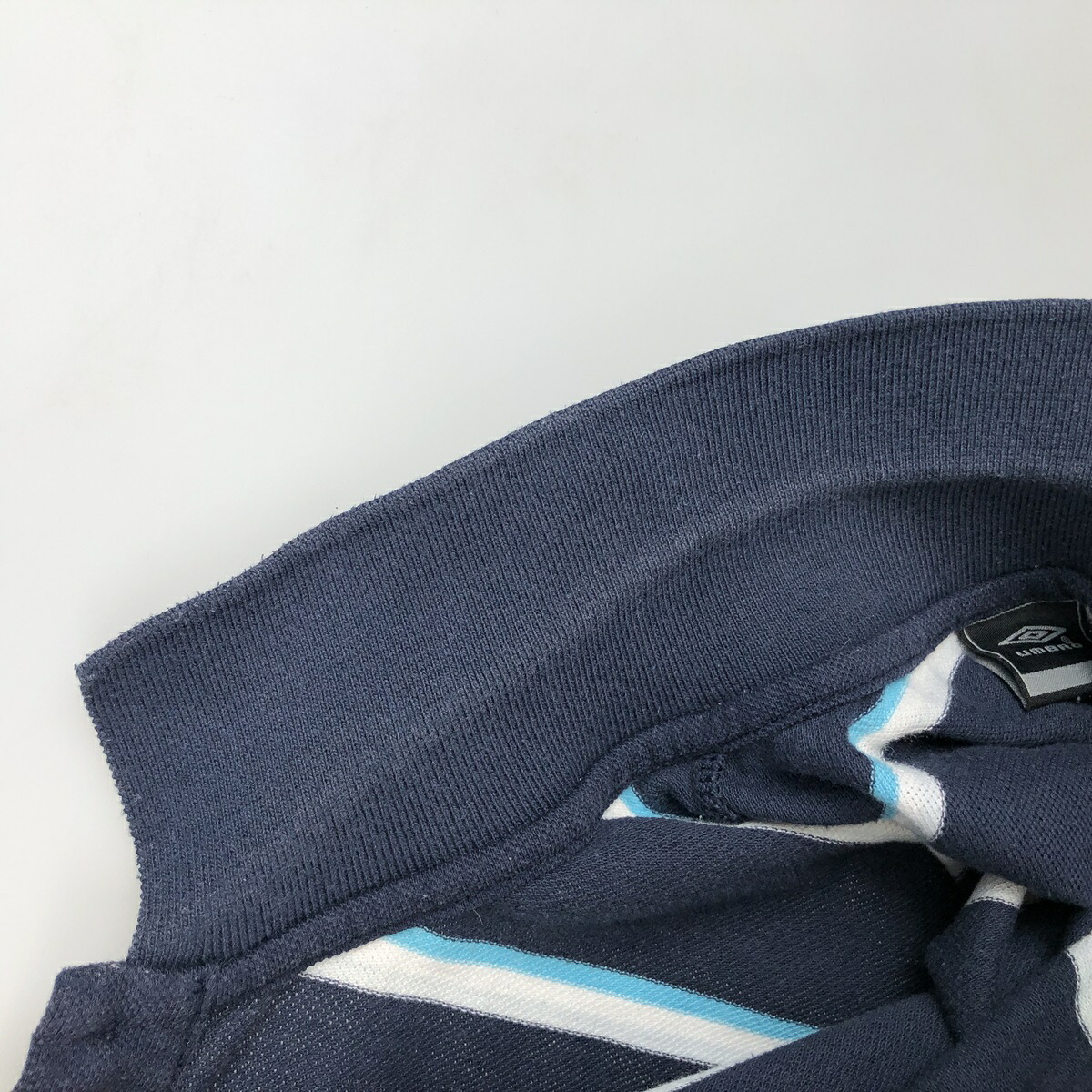 UMBRO/アンブロ 半袖 ボーダー ポロシャツ
