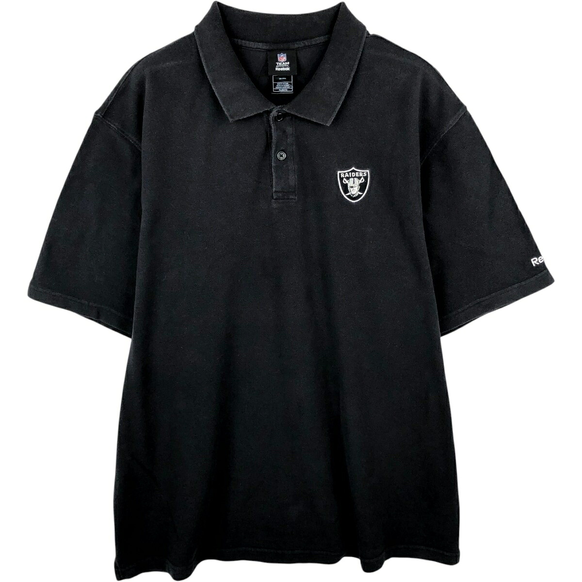 Reebok/リーボック NFL LAS VEGAS RAIDERS ラスベガスレイダース   半袖 ポロシャツ