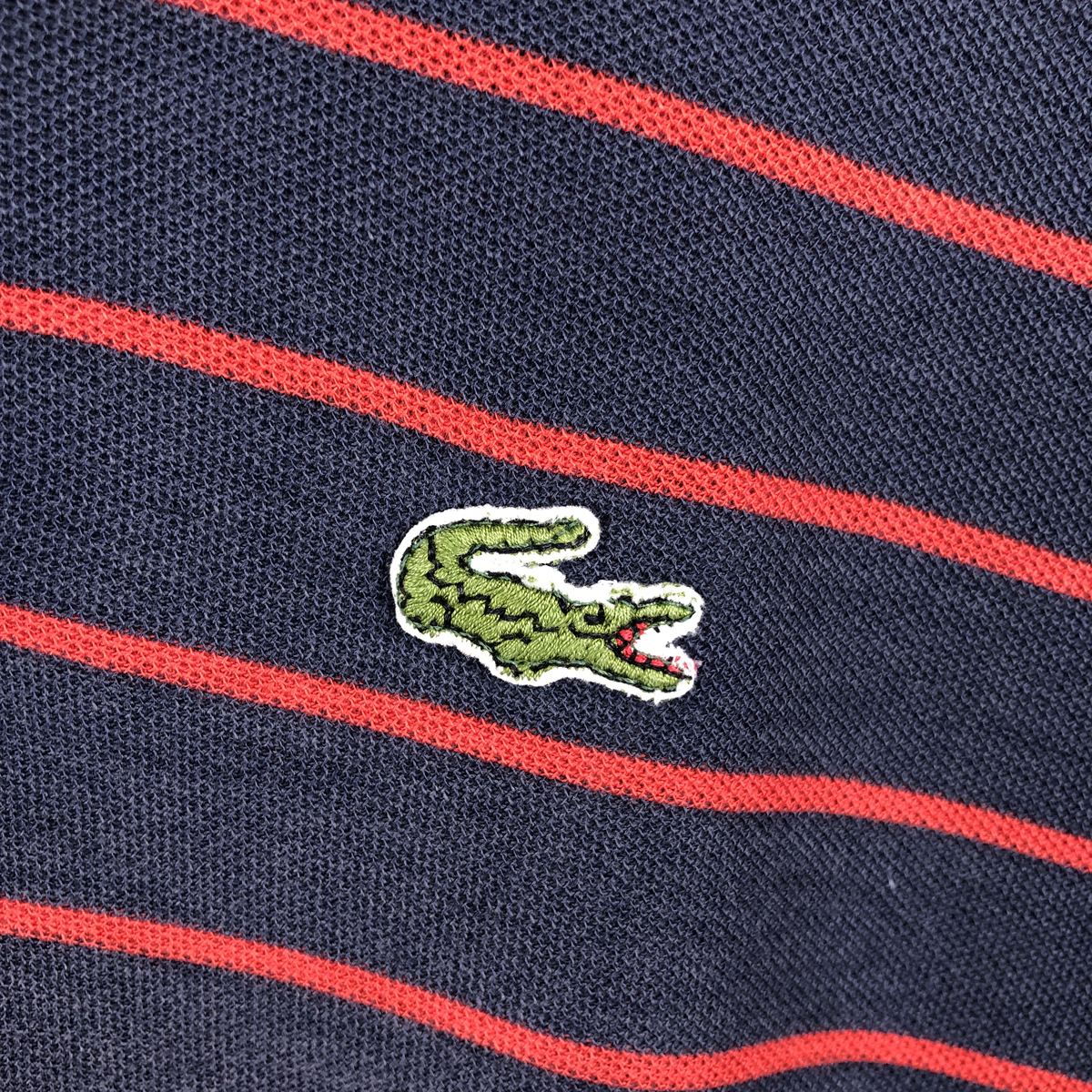 LACOSTE/ラコステ IZOD 半袖 ボーダー ポロシャツ