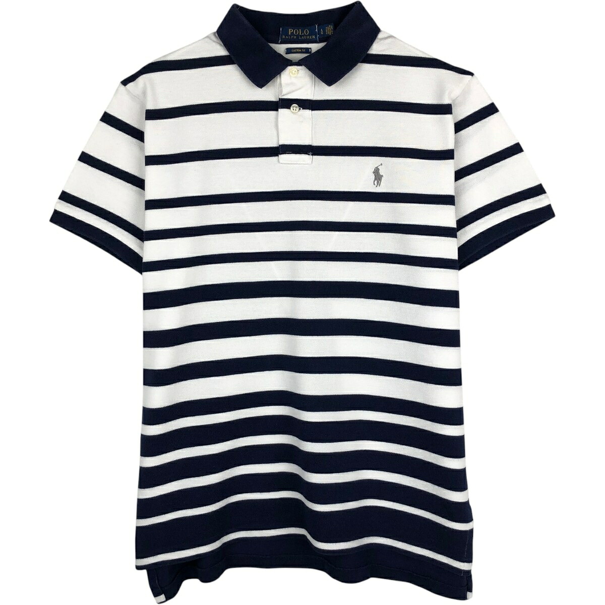 Ralph Lauren/ラルフローレン POLO RALPH LAUREN CUSTOM FIT 半袖 ボーダー ポロシャツ