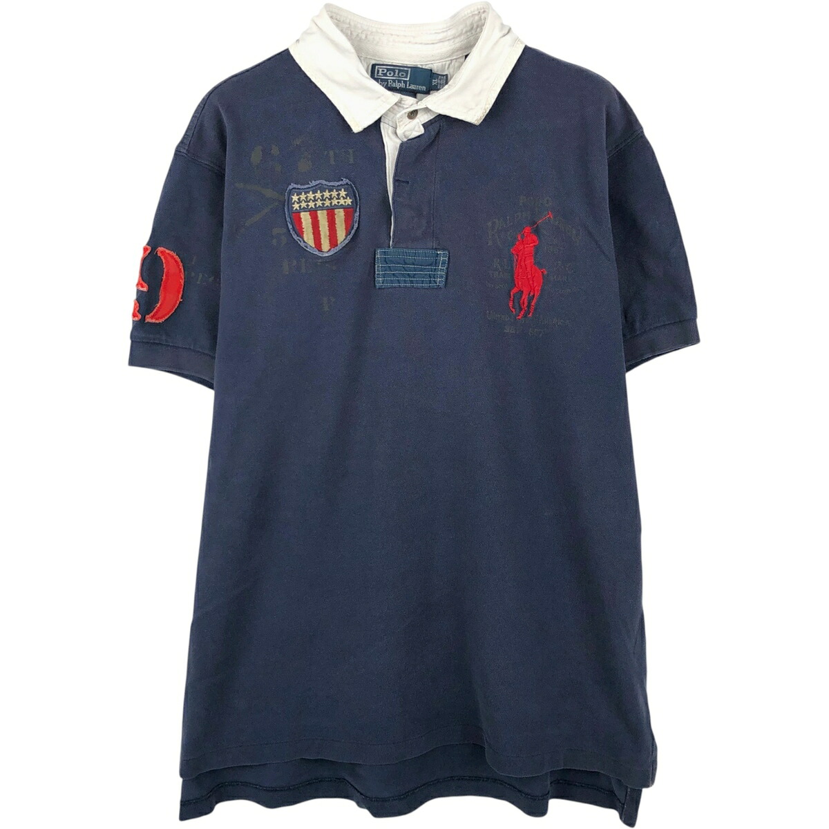 Ralph Lauren/ラルフローレン POLO by Ralph Lauren CUSTOM FIT 半袖 ラガーシャツ