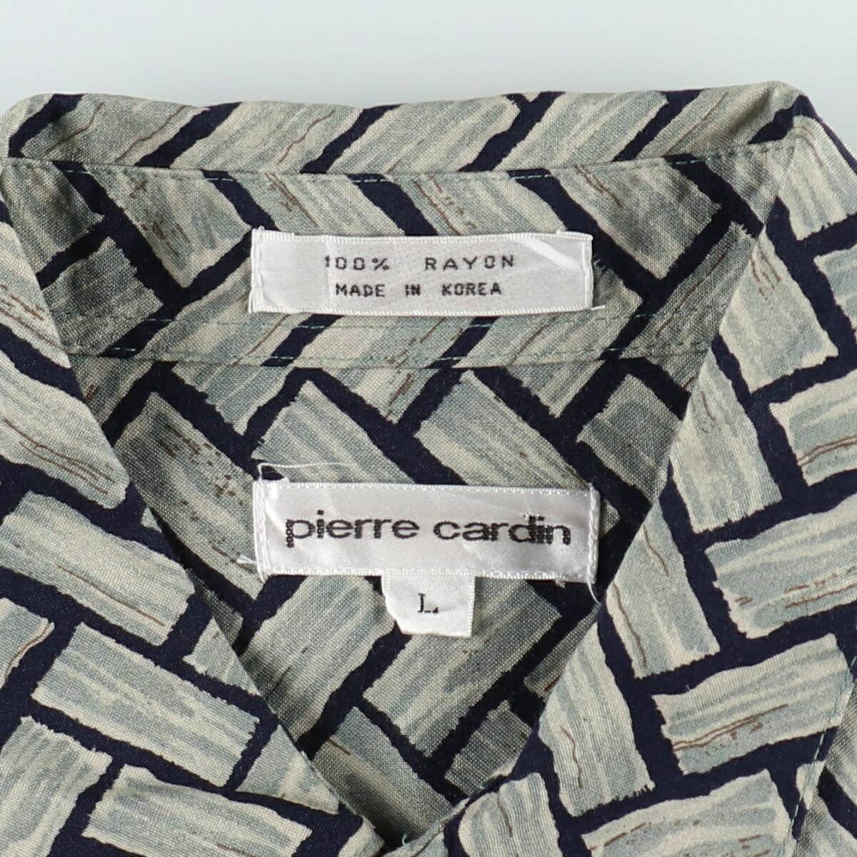 Pierre Cardin/ピエールカルダン 半袖 レーヨンシャツ