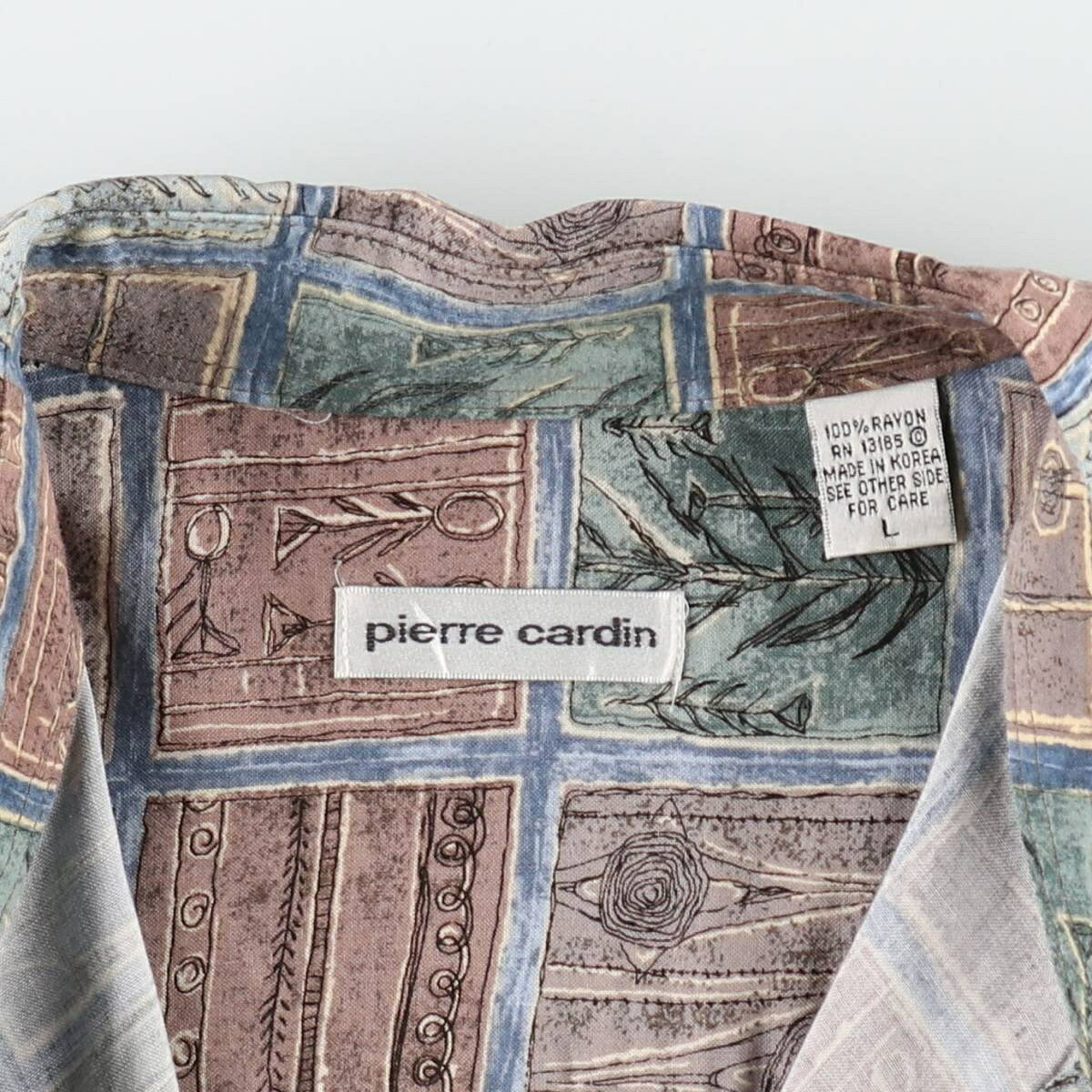 Pierre Cardin/ピエールカルダン 半袖 レーヨンシャツ