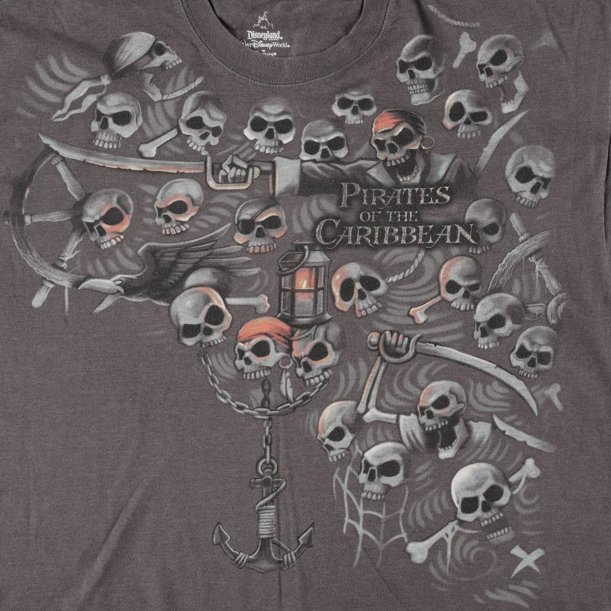 古着 Walt Disney World PIRATES OF THE CARIBBEAN パイレーツオブカリビアン ドクロ柄 スカル柄 映画 ムービーTシャツ メンズXL相当 /eaa658236 【中古】 【260807】