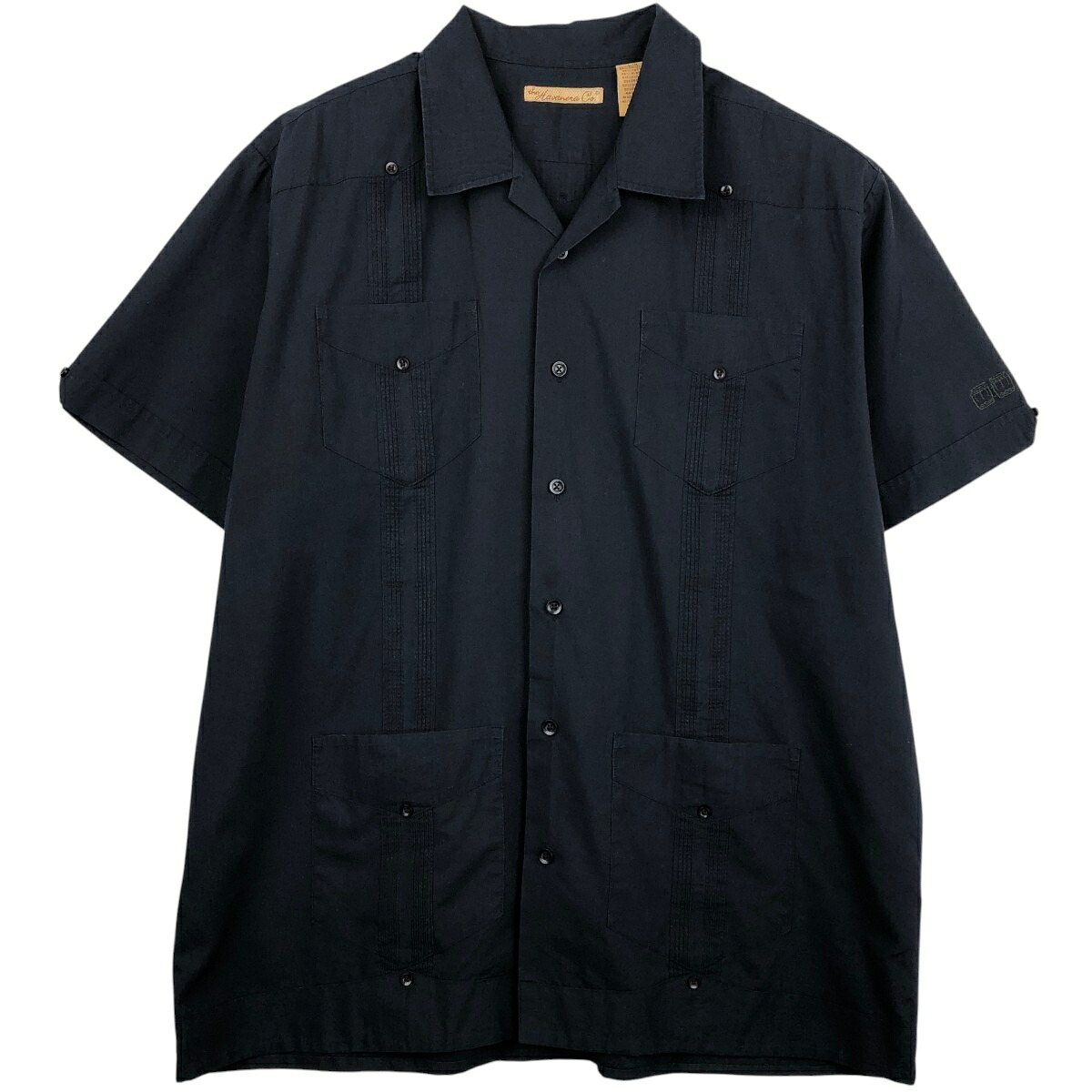 the Havanera co. 半袖 オープンカラー メキシカンシャツ キューバシャツ