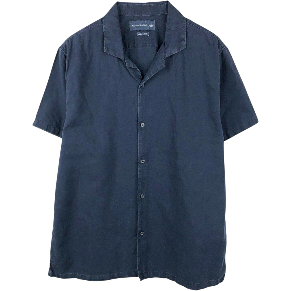 Abercrombie&Fitch/アバクロンビーアンドフィッチ 半袖 オープンカラー リネンシャツ