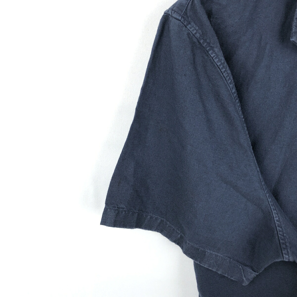 Abercrombie&Fitch/アバクロンビーアンドフィッチ 半袖 オープンカラー リネンシャツ
