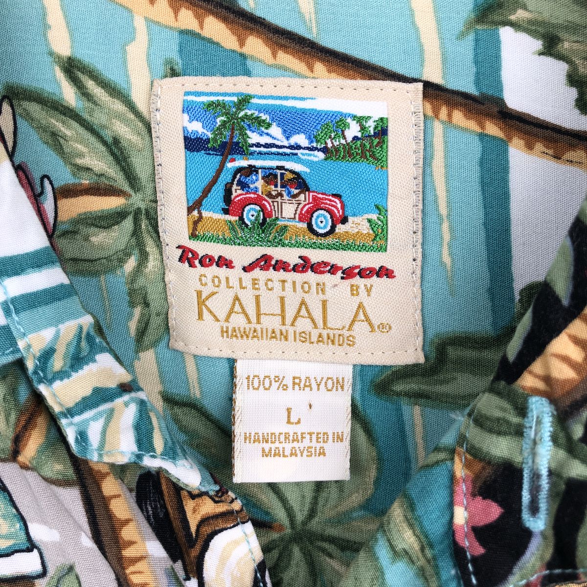 KAHALA レーヨン ハワイアンアロハシャツ