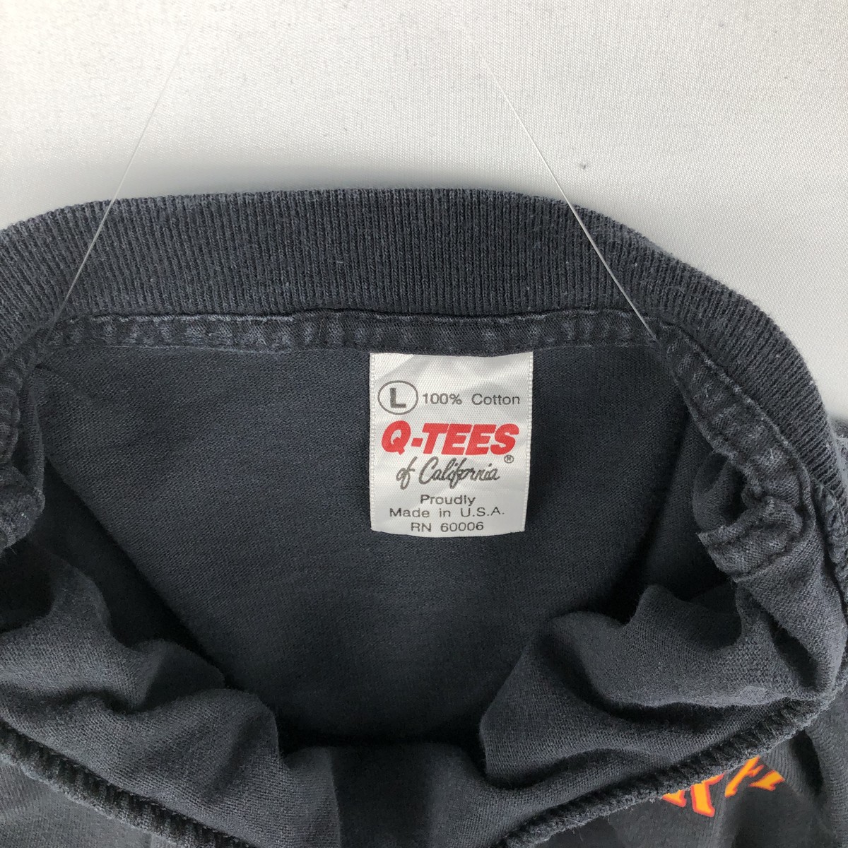 古着 90年代 Q-TEES 鷲柄 イーグル柄 ミリタリー メッセージプリントTシャツ USA製 メンズL相当 /eaa658741 【中古】 【260809】