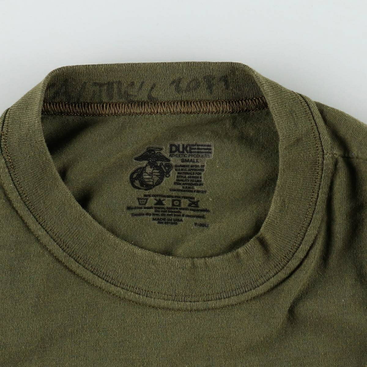 DUKE ATHLETIC PRODUCTS USMC アメリカ海兵隊 無地Tシャツ